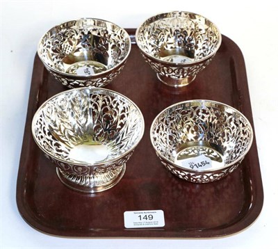 Lot 149 - Four various Elizabeth II silver bowls, each by C. J. Vander, Sheffield, two 1999, 2003 and...