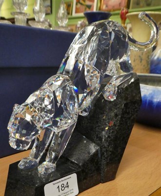 Lot 184 - A Swarovski crystal ''Power of Elegance'' panther, with box and paperwork