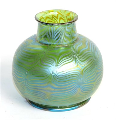 Lot 238 - A Loetz style glass vase