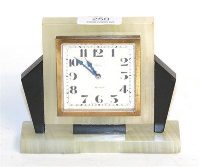 Lot 250 - An Asprey Art Deco mantel timepiece