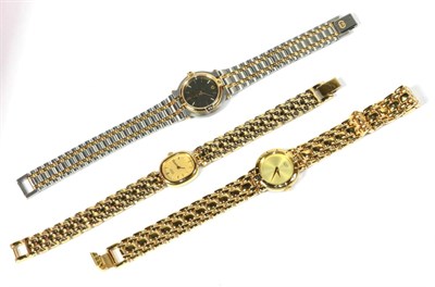 Lot 298 - Three lady's wristwatches including Seiko, Citizen and Gucci
