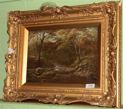 Lot 1188 - William Mellor (1851-1931) Bolton Woods by the Wharfe, signed, signed and inscribed verso, oil...