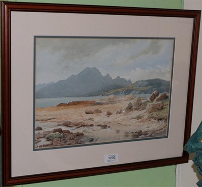 Lot 1206 - Bernard Eyre-Walker ARE, SGA (1887-1972), ''Blaven fron Ord, Isle of Skye'', signed and dated 1937