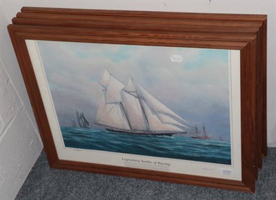 Lot 1216 - Chris Hammond (20th century) A group of four signed limited edition prints ''Legendary Yachts...