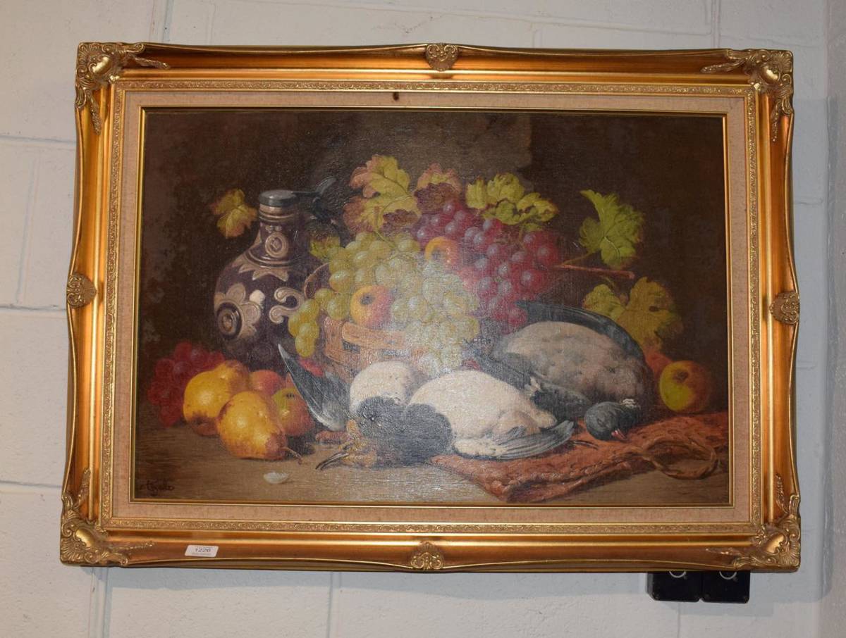 Lot 1226 - Charles Thomas Bale (1866-1892) oil on canvas, still life and dead game