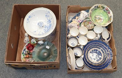 Lot 1276 - Assorted ceramics and glass including Maling; Royal Doulton figure; Hummel figures; pottery...