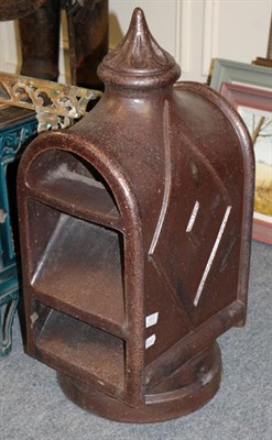 Lot 1311 - An unusual Victorian salt glazed chimney pot