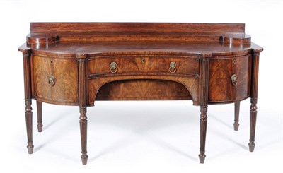 Lot 1519 - An Impressive George IV Mahogany Sideboard, 2nd quarter 19th century, the staged back above an...