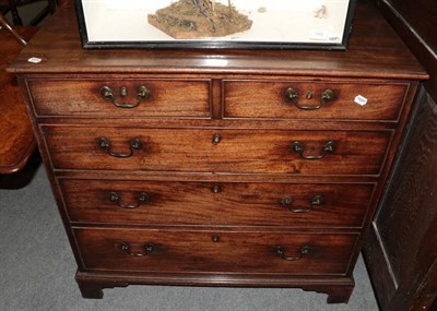 Lot 1410 - A George III mahogany chest of drawers