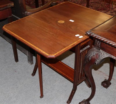 Lot 1413 - An Edwardian inlaid mahogany Sutherland table