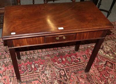 Lot 1420 - A George III mahogany tea table