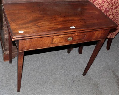 Lot 1434 - A George III mahogany tea table