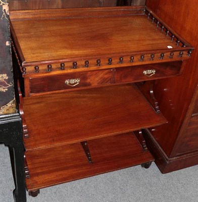 Lot 1456 - An Edwardian mahogany side table