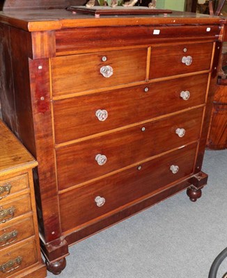 Lot 1468 - An early Victorian mahogany scotch chest of drawers