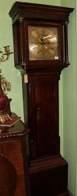 Lot 1479 - ~ An oak thirty hour longcase clock, signed Joe Batty, Halifax, mid-18th century, dial chapter ring