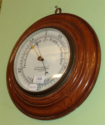 Lot 1496 - Aneroid barometer, J.H. Steward Ltd