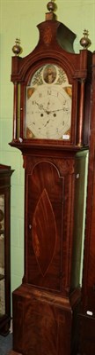 Lot 1498 - A mahogany eight day longcase clock, later dial bearing inscription Wn Blanchard, Hull, case with a