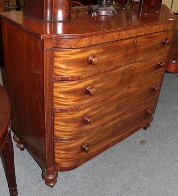 Lot 1506 - A Victorian mahogany four-height chest of drawers