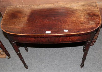 Lot 1509 - An early 19th century mahogany card table