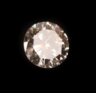 Lot 2037 - A Loose Diamond, the round brilliant cut diamond, diamond weighs 0.80 carat approximately not...