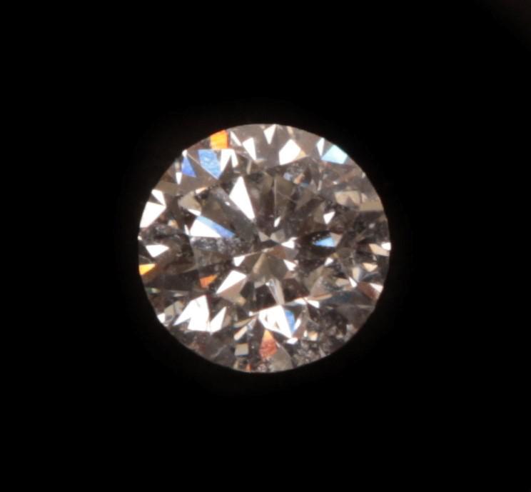 Lot 2038 - A Loose Diamond, the round brilliant cut diamond, diamond weighs 0.62 carat approximately not...