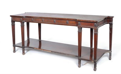 Lot 1540 - An Adams Revival Mahogany Serving Table, circa 1900, the rectangular inverted top above a...