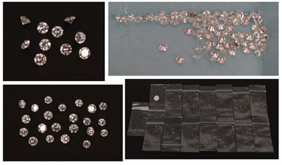 Lot 2121 - A Large Quantity of Loose Round Brilliant Cut Melee Diamonds, including 87 of 0.065 carat...