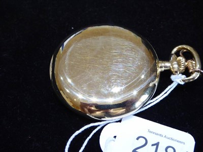 Lot 2181 - A 14ct Gold Full Hunter Pocket Watch, signed A Lange & Sohne, Glashutte I/SA, Deutsche...