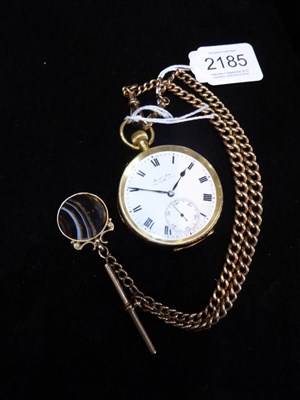 Lot 2185 - An 18ct Gold Open Faced Pocket Watch, signed Reid & Sons, Newcastle Upon Tyne, 1914, (Peerless...