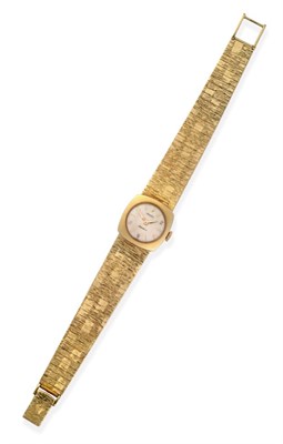 Lot 2193 - A Lady's 14ct Gold Wristwatch, signed Rolex, Precision, 1970, (calibre 1401) lever movement signed