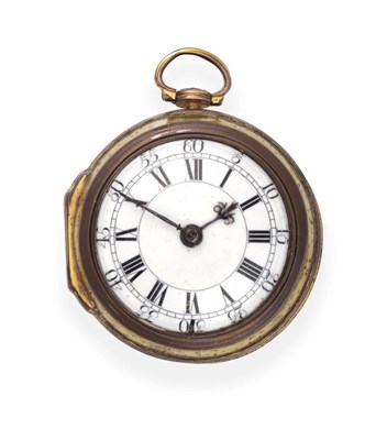 Lot 2202 - A Rare Gilt Metal Pair Cased Verge Pocket Watch, signed Henry Hindley, York, No.959, circa...