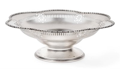 Lot 2256 - A George V Silver Bowl, by Barker Brothers Ltd., Chester, 1922, the shaped circular bowl...