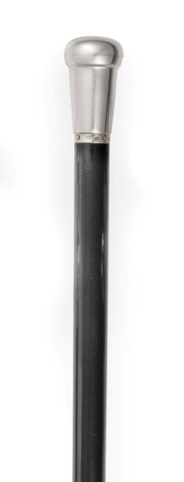 Lot 2266 - An Elizabeth II Silver-Mounted Walking-Stick, by Anvic Silver Ltd., Birmingham, 2005, the...