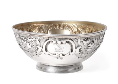Lot 2312 - A Victorian Silver Bowl, by William Kerr Reid, London, 1854, chased with a wide border of C...