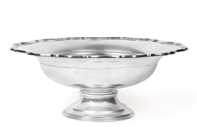 Lot 2320 - A George V Silver Bowl, by Barker Brothers Ltd., Chester 1920, the bowl shaped circular and on...