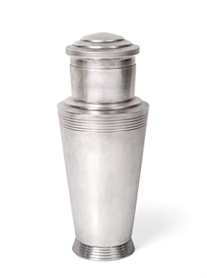 Lot 2329 - A Silver-Plated Cocktail-Shaker, by Mappin and Webb, 20th Century, After a Design by Keith...