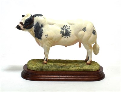 Lot 10 - Border Fine Arts 'Belgian Blue Bull', model No. B0406 by Ray Ayres, limited edition 882/1250,...