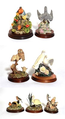 Lot 11 - Border Fine Arts Bird Models Including: 'The Joy's of Spring', SOC2, 'Silent Sanctuary', SOC1,...