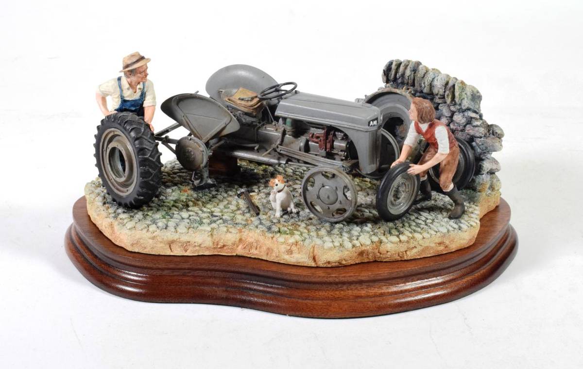 Lot 19 - Border Fine Arts 'Changing Times' (Ford Ferguson 9N), model No. B0912 by Ray Ayres, on wood...