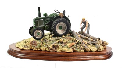 Lot 39 - Border Fine Arts 'Hauling Out' (Field Marshall Tractor), model No. JH98 by Ray Ayres, limited...
