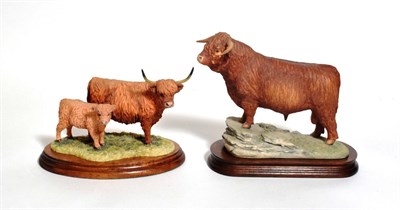 Lot 45 - Border Fine Arts 'Highland Bull' (Style One), model No. L78 by Elizabeth Waugh, limited edition...