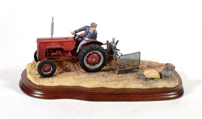 Lot 50 - Border Fine Arts 'Lifting the Pinks' (International B250 Tractor), model No. B0219 by Ray...