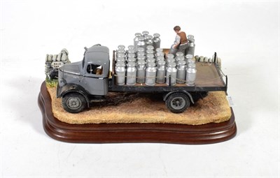 Lot 59 - Border Fine Arts 'Morning Collection' (Milk Lorry), model No. B0956 by Ray Ayres, limited...