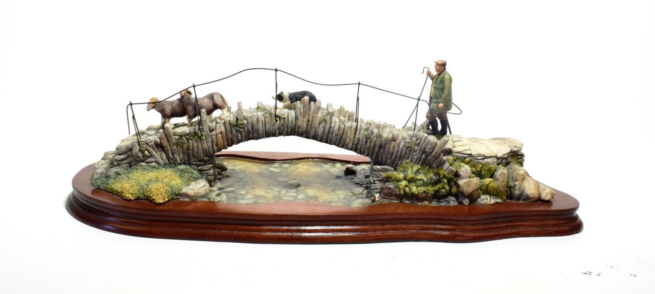 Lot 66 - Border Fine Arts 'Off to the Fells at Slaters Bridge', model PJ03 by Ray Ayres, limited edition...