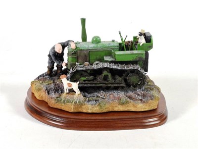 Lot 75 - Border Fine Arts 'Starts First Time' (Fowler Diesel Crawler Mark VF), model No. B0702 by Ray Ayres