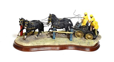 Lot 82A - Border Fine Arts 'Team Work' (British Carriage Racing Team), model No. B0729 by Ray Ayres,...