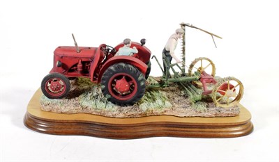 Lot 86 - Border Fine Arts 'The First Cut' (David Brown Cropmaster), model No. JH70 by Ray Ayres, limited...