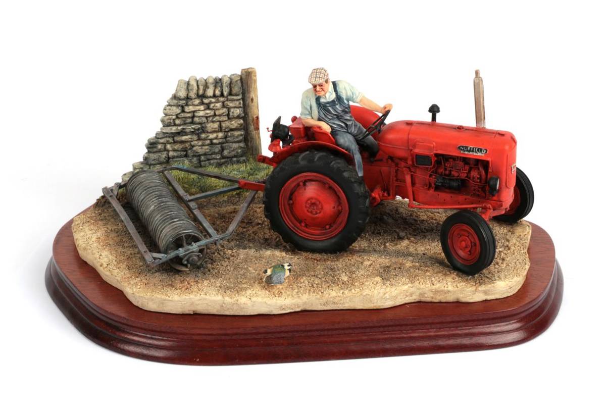 Lot 96 - Border Fine Arts 'Turning with Care' (Nuffield tractor), model No. B0094 by Ray Ayres, limited...