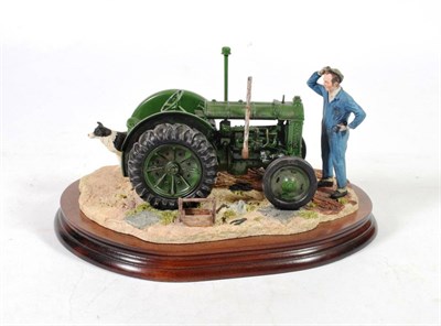 Lot 103 - Border Fine Arts 'Won't Start' (Tractor, Farmer and Collie), model No. B0299 by Ray Ayres, on...