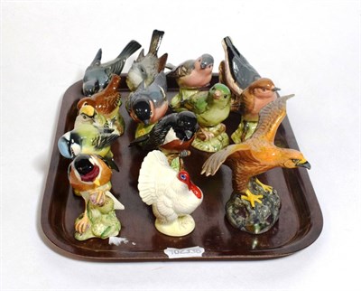 Lot 109 - Beswick Birds Comprising: Turkey, model No. 2067, Eagle on Rock, model No. 2307, together with...
